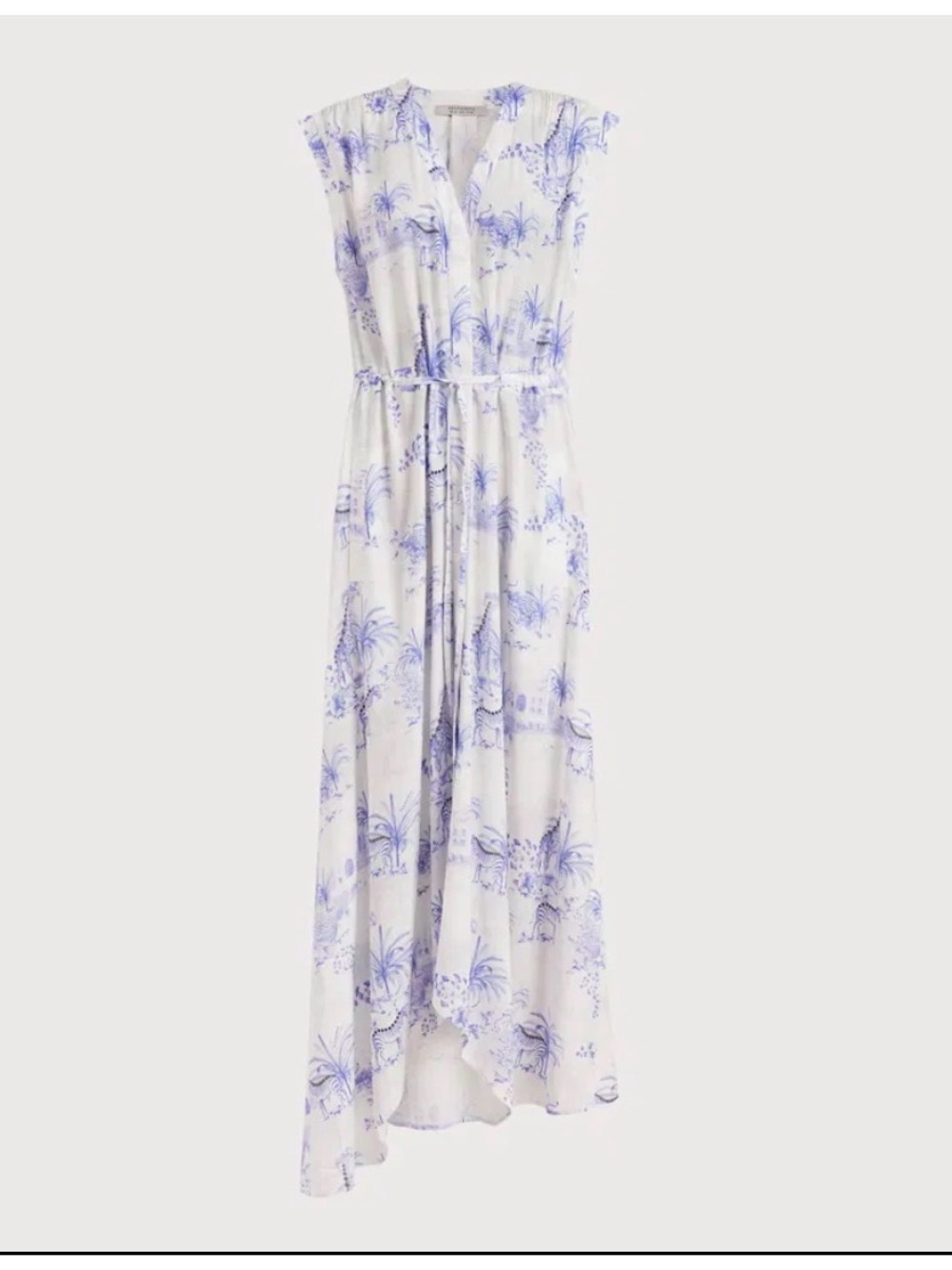 AllSaints Tate Tajpur midi dress size US4